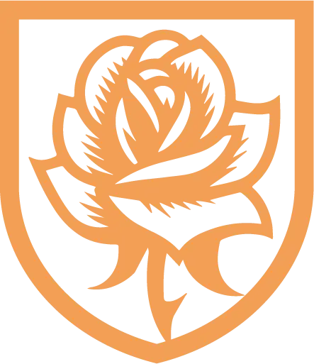 Shaver Hall Rose Shield Logo